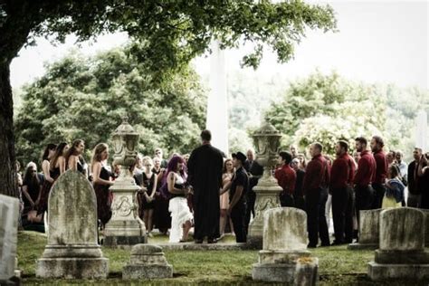 This Couple Got Married In An Unusual Ceremony At Their Local Cemetery