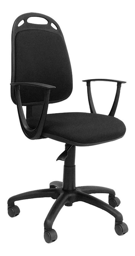 Silla De Escritorio De Outlet Diva Ergon Mica Negra Con Tapizado De