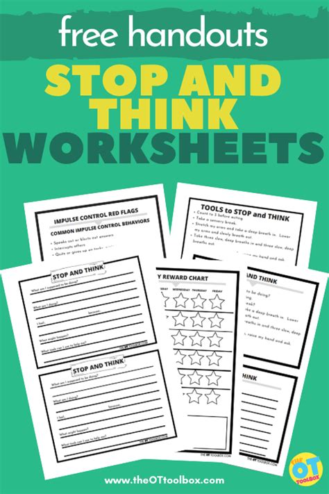 Printable Self Control Worksheets Pdf Boost Discipline And Emotional