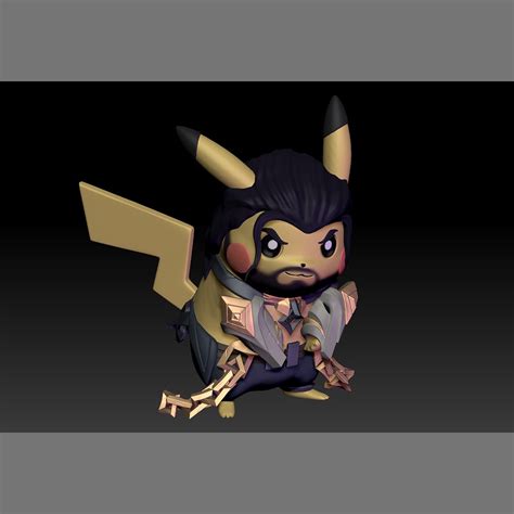 STL file Pokemon Pikachu Cosplay Sylas League of Legends 🐉 ・3D ...