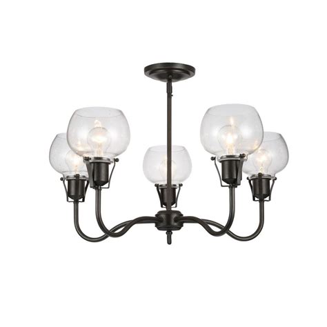 Feiss Urban Renewal 5 Light Rustic Iron Chandelier F2824 5RI The Home