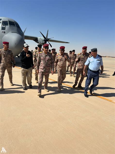 security delegation headed  yarallah arrives  ain al asad air