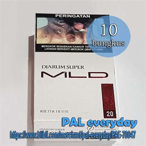 Jual Rokok Djarum Super Mld Putih 20 1 Slop 10 Bungkus 20 Batang