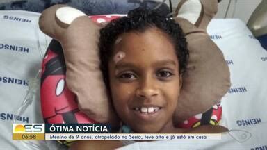 Bom Dia ES Menino atropelado ao correr para pegar ônibus na Serra ES