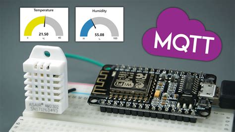 ESP8266 NodeMCU MQTT Publish DHT11 DHT22 Sensor Readings Arduino