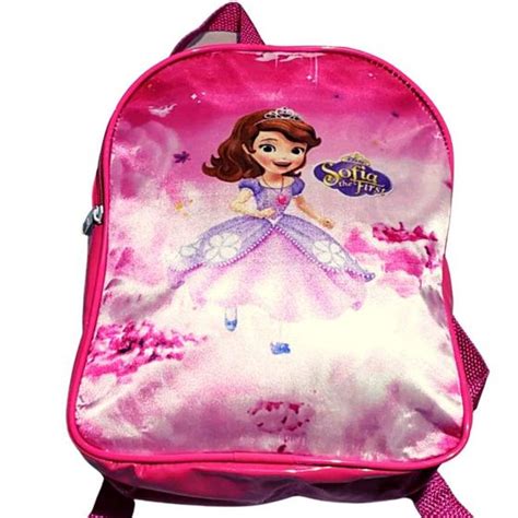 Mochila Infantil Princesa Sofia Rosa Tamanho 30x25 Cm Sarokinha