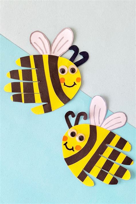 Super Cute Handprint Bee Craft - doityourself