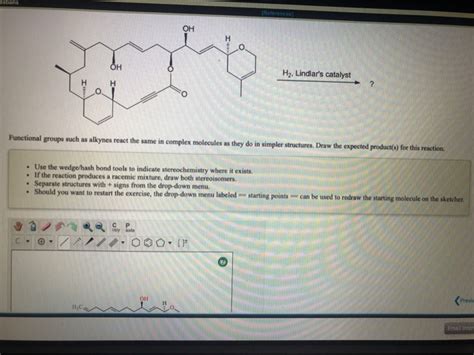 Solved Estions References OH OH H2 Lindlar S Catalyst Chegg