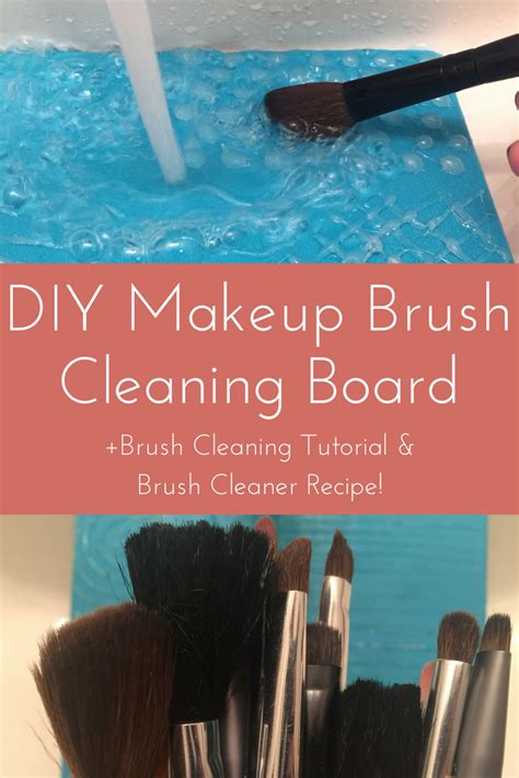 DIY Makeup Brush Cleaning Board +Brush Cleaning Tutorial & Makeup Brush Cleaner Recipe - Beanies ...