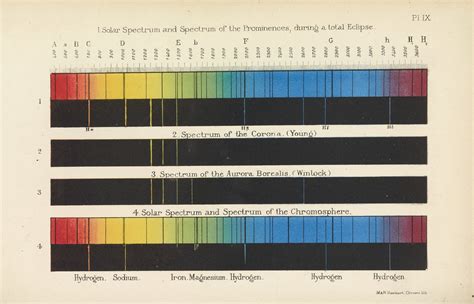 Solar Spectra of Prominences, Corona, Aurora Borealis, and Chromosphere ...