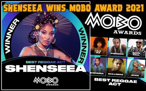 Shenseea Wins Best Reggae Act Mobo Awards 2021