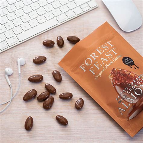 Forest Feast Milk Chocolate Coated Almonds With Salted Caramel G