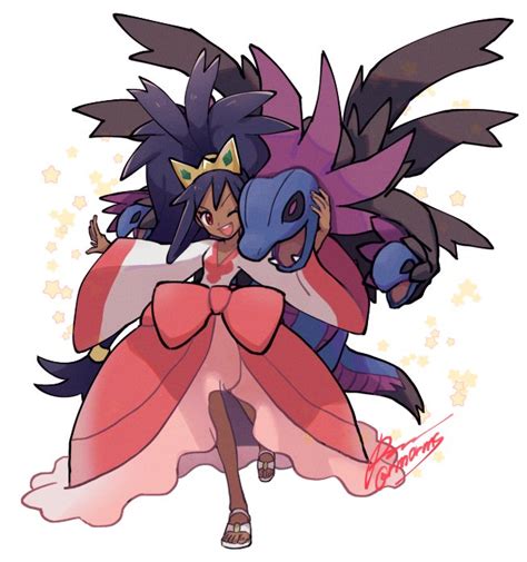 Iris And Hydreigon Pokemon And 2 More Drawn By Sagemaru Br Danbooru