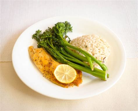 Baked Lemon Pepper Tilapia Recipe With Broccolini Prepyoself