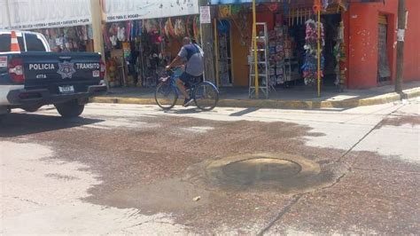 Urgen Comerciantes A Resolver Fuga De Aguas Negras En Zona De