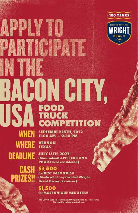 Contestants Sought For Bacon City Usa Food Truck Competition On