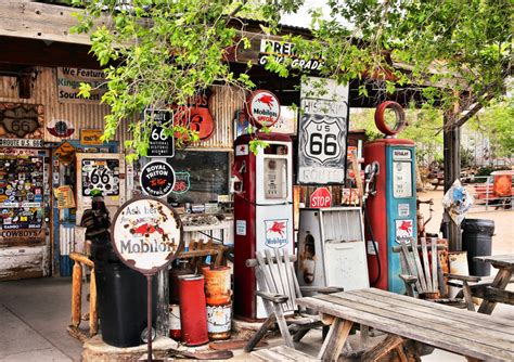 Old Gas Station At Route 66 Arizona Jigsaw Puzzle In Puzzle Of The Day