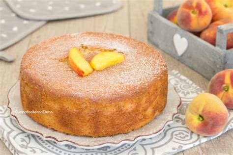 Pan Di Pesche Torta Sofficissima Con Pesche Frullate