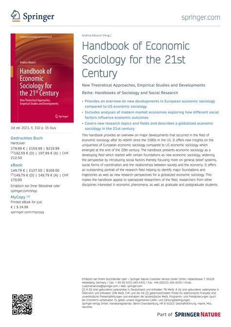 PDF Handbook Of Economic Sociology