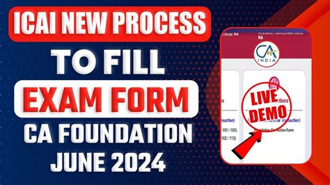 Ca Foundation Exam Form May How To Fill Ca Fond Exam Form Ca