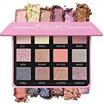 Lamora Nude Pink Eyeshadow Palette 12 Rose Highly Pigmented Shimmer Matte Shades Travel
