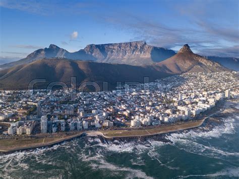 Aerial view over Cape Town, South ... | Stock image | Colourbox