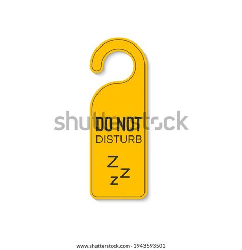 Do Not Disturb Sleeping Resting Sign Stock Vector (Royalty Free ...