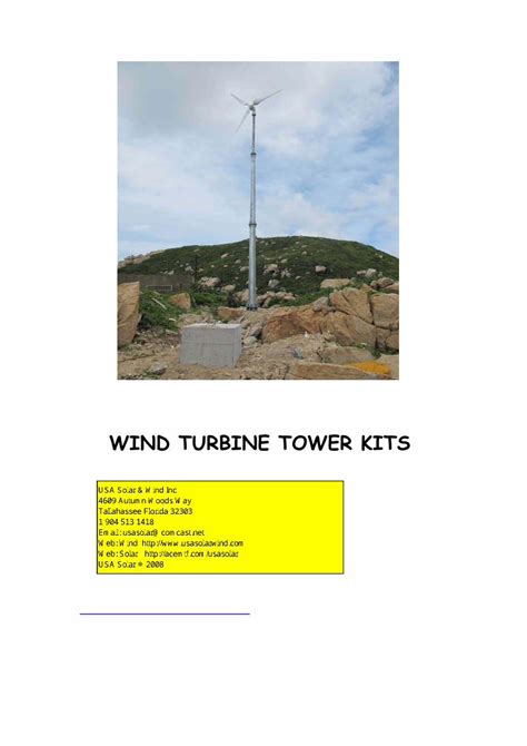 PDF Wind Turbine Towers USA Solar Wind Wind Turbine Towers WIND