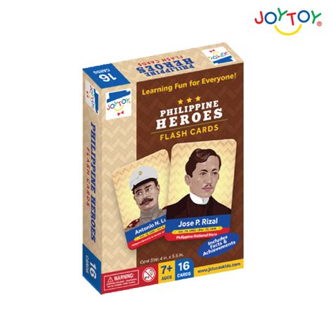 JOYTOY Philippine Heroes Flash Cards Lazada PH