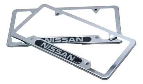 Porta Placas Cromado Nissan Original