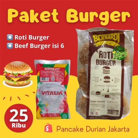 Jual Paket Burger Roti Beef Shopee Indonesia