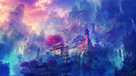 Anime Scenery HD Wallpaper 4K