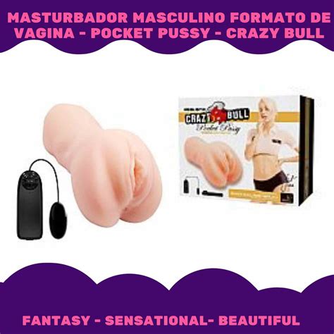 Masturbador Masculino Formato De Vagina Pocket Pussy Crazy Bull