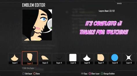 Call Of Duty Black Ops 2 Girl Emblem Tutorial Youtube