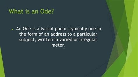 Ode To A Nightingale John Keats PPT