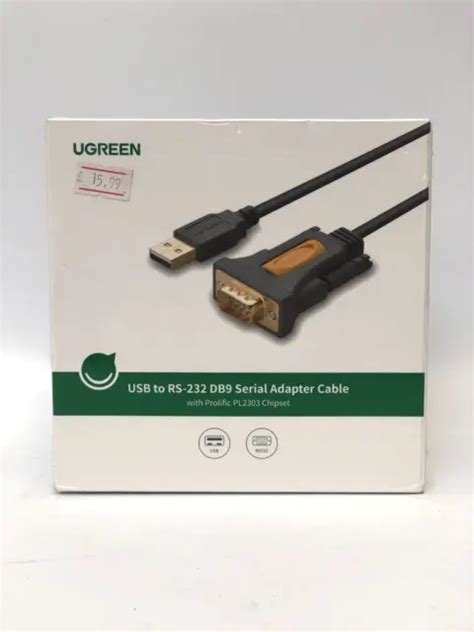 Ugreen Usb To Rs Db Serial Adapter Cable With Prolific Pl