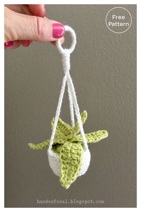 Mini Hanging Plant Crochet Patterns Crochet Plant Hanger Crochet