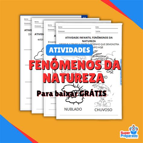 Atividade Com Elementos Da Natureza Educação Infantil