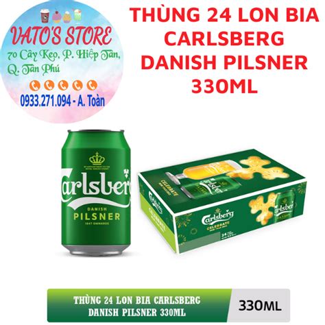 Thùng 24 lon bia Carlsberg Danish Pilsner 330ml / Lốc 6 lon bia ...