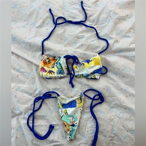 Frankies Bikinis Terry Bikini Set Santorini Gem