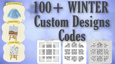 100 Winter Custom Design Codes 2021 Acnh Youtube