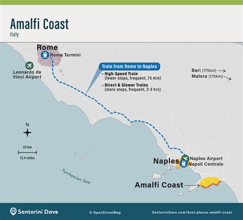 Amalfi Coast Maps - Towns & Cities