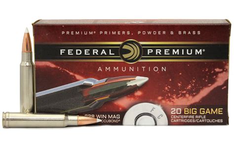 Federal P338A1 338 Win Mag 225 Gr Nosler Accubond 20 Box Sportsman S