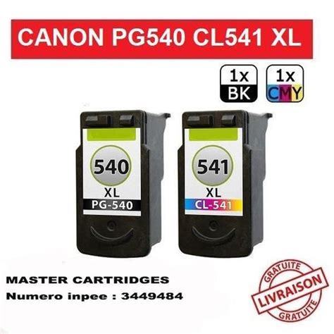 Cartouches G N Riques Compatibles Pour Canon Pixma Mg Mg Mg