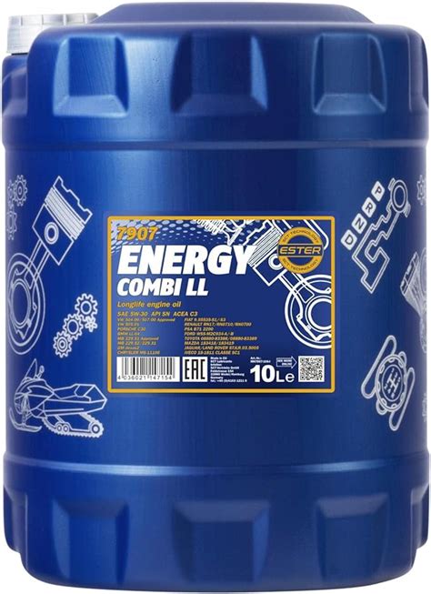 MANNOL Energy COMBI LL 5 W 30 API SN CF Olio Motore 10 Litri Amazon