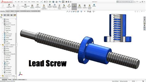 Lead Screw In Solidworks Solidworks Tutorials Grabcad Tutorials