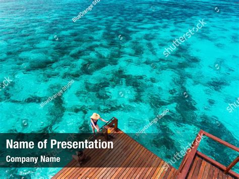 Overwater Wooden Pier Powerpoint Template Overwater Wooden Pier