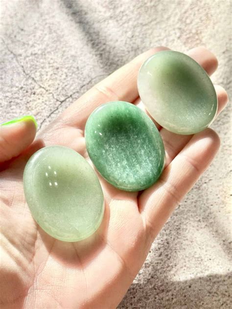 Green Aventurine Worry Stone Mama Moon Rocks