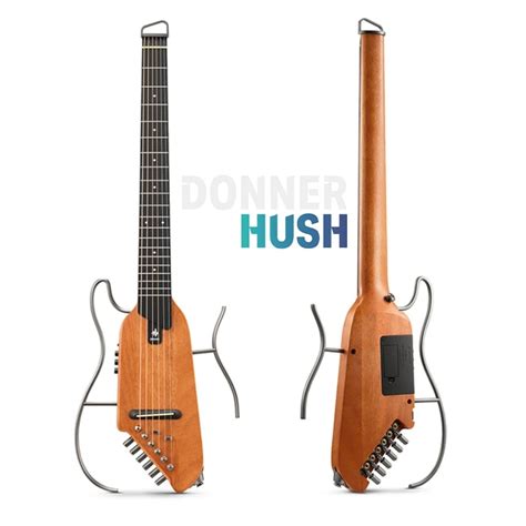 Donner Hush Intelligent Silent Guitar Travel Portable Detachable Folk