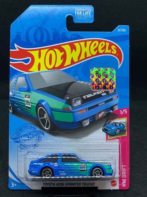 Hot Wheels Toyota Ae86 Sprinter Trueno Green Falken Carshoping